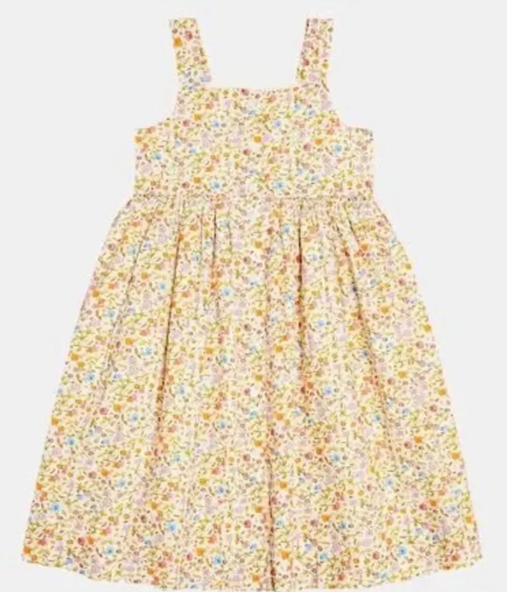 Bonpoint Laly Floral Print Midi Dress Sz. 4A